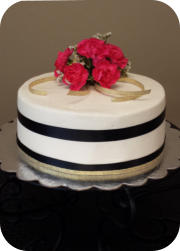 Wedding Cake with Fresh Flowers