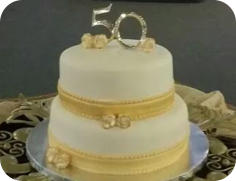 50th Wedding Anniversary Cake