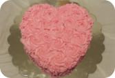 Heart Rose Cake