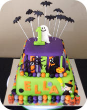 Halloween 1st Birthday Cake