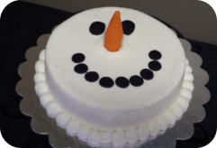 Snowman Cake