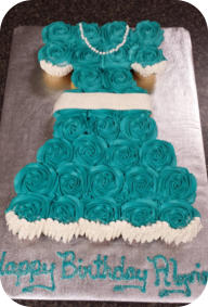 Princess Dress Cupcake Cake