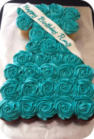 Dress Cupcake Cake