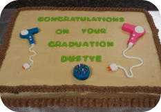 Beauty School Gradutaion Cake 