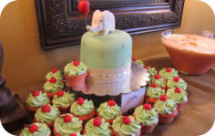 Elephant Baby Shower with Matching Cupcakes