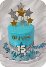 Night Under the Stars Theme Cake