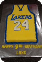 Lakers Jersey Cake