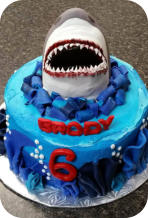 Shark Birthday Cake