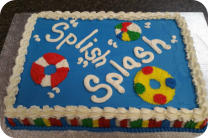 Pool Party Birthday Cake