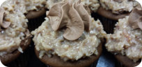 German Chocolate Cupcakes